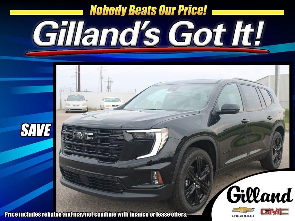 2026 GMC Acadia Elevation in Ebony Twilight Metallic — front three-quarter view