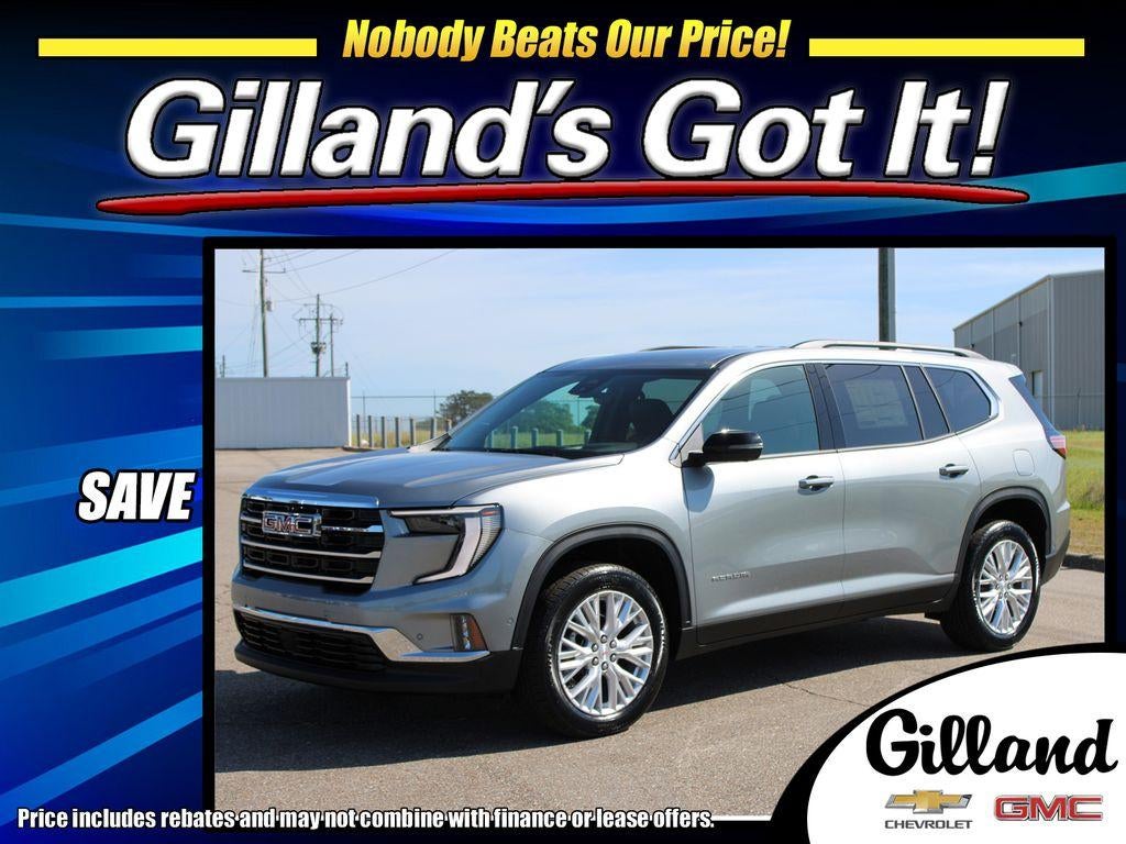 2026 GMC Acadia Elevation in Sterling Metallic — front three-quarter view
