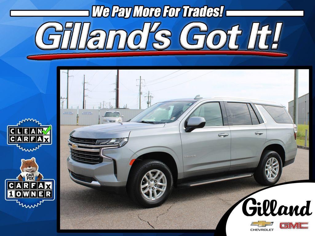 2024 Chevrolet Tahoe LT in Sterling Gray Metallic — front three-quarter view