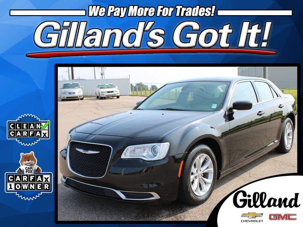 2019 Chrysler 300 Touring in Black — front three-quarter view