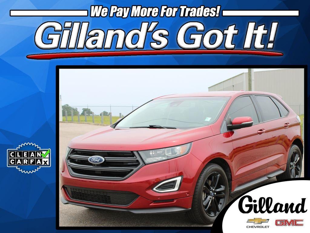 2018 Ford Edge Sport in Red — front three-quarter view