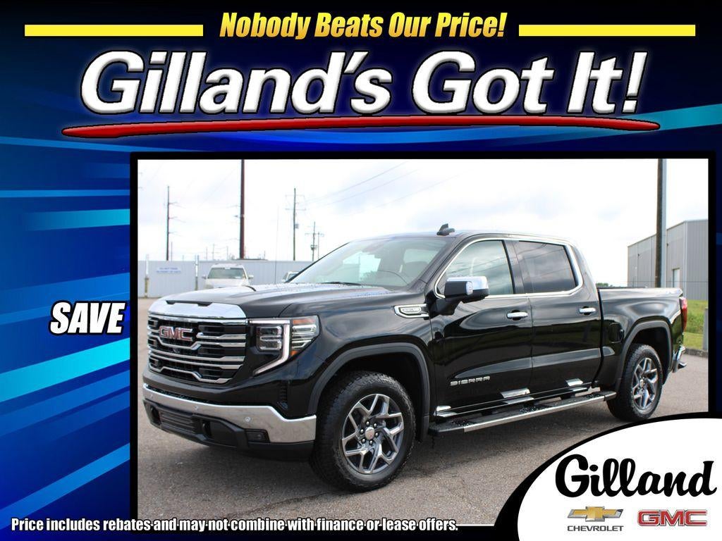 2026 GMC Sierra 1500 SLT in Onyx Black — front three-quarter view