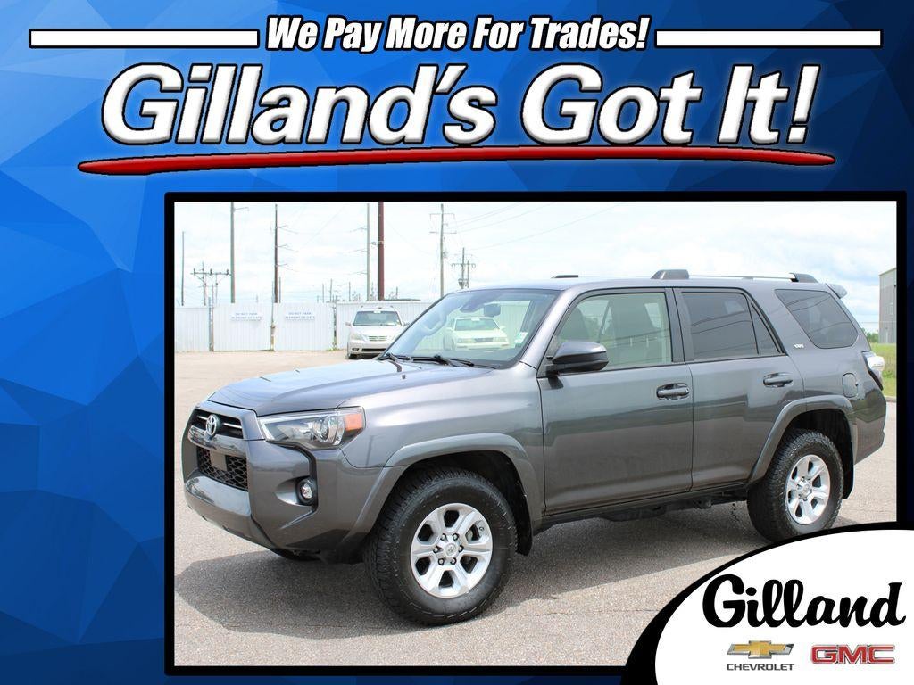 2021 Toyota 4Runner SR5 in Gray — front three-quarter view