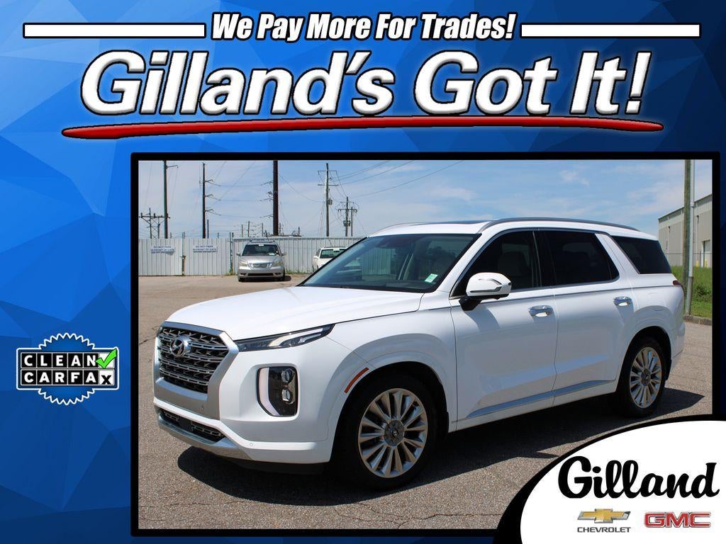 2020 Hyundai Palisade Limited in White — front three-quarter view