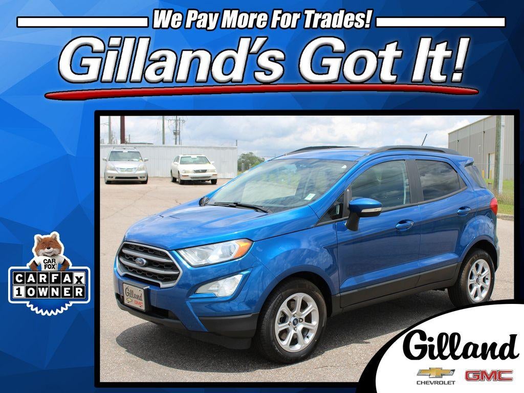 2021 Ford EcoSport SE in Blue — front three-quarter view